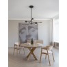 Triac Dimmable Black Aluminium & Acrylic LED 28 Watt 230 Volt 594Lm 3000K IP20 D: 100 H: 95 cm Rotatable Fixed Height