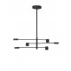 Triac Dimmable Black Aluminium & Acrylic LED 28 Watt 230 Volt 594Lm 3000K IP20 D: 100 H: 95 cm Rotatable Fixed Height 