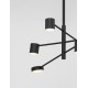 Triac Dimmable Black Aluminium & Acrylic LED 28 Watt 230 Volt 594Lm 3000K IP20 D: 100 H: 95 cm Rotatable Fixed Height 