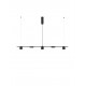 Triac Dimmable Black Aluminium & Acrylic LED 29 Watt 230 Volt 560Lm 3000K IP20 L: 127 H: 120 cm Adjustable Height 
