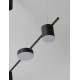 Triac Dimmable Black Aluminium & Acrylic LED 29 Watt 230 Volt 560Lm 3000K IP20 L: 127 H: 120 cm Adjustable Height 