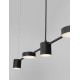 Triac Dimmable Black Aluminium & Acrylic LED 29 Watt 230 Volt 560Lm 3000K IP20 L: 127 H: 120 cm Adjustable Height 