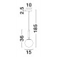 Brass Gold Metal Opal Glass LED E27 1x12 Watt 230 Volt IP20 Bulb Excluded D: 15 H: 185 cm Adjustable height 