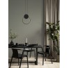 Sandy Black Aluminium & Acrylic LED 11 Watt 230 Volt 770Lm 3000K IP20 L: 20 W: 1 H: 150 cm Adjustable Height