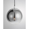 Gradient Smoke Glass Chrome Aluminium LED E27 1x12 Watt 230 Volt IP20 Bulb Excluded D: 20 H1: 23 H2: 120 cm Adjustable height