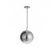 Gradient Smoke Glass Chrome Aluminium LED E27 1x12 Watt 230 Volt IP20 Bulb Excluded D: 20 H1: 23 H2: 120 cm Adjustable height 