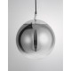 Gradient Smoke Glass Chrome Aluminium LED E27 1x12 Watt 230 Volt IP20 Bulb Excluded D: 20 H1: 23 H2: 120 cm Adjustable height 