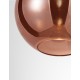 Gradient Copper Glass Chrome Aluminium LED E27 1x12 Watt 230 Volt IP20 Bulb Excluded D: 25 H1: 26.5 H2: 120 cm Adjustable heigh