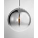 Gradient Smoke Glass Chrome Aluminium LED E27 1x12 Watt 230 Volt IP20 Bulb Excluded D: 30 H1: 33 H2: 120 cm Adjustable height 