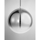 Gradient Smoke Glass Chrome Aluminium LED E27 1x12 Watt 230 Volt IP20 Bulb Excluded D: 30 H1: 33 H2: 120 cm Adjustable height 