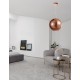 Gradient Copper Glass Chrome Aluminium LED E27 1x12 Watt 230 Volt IP20 Bulb Excluded D: 35 H1: 37 H2: 120 cm Adjustable height 