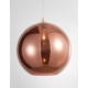 Gradient Copper Glass Chrome Aluminium LED E27 1x12 Watt 230 Volt IP20 Bulb Excluded D: 35 H1: 37 H2: 120 cm Adjustable height 