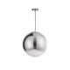 Gradient Smoke Glass Chrome Aluminium LED E27 1x12 Watt 230 Volt IP20 Bulb Excluded D: 40 H1: 43 H2: 120 cm Adjustable height 