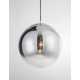 Gradient Smoke Glass Chrome Aluminium LED E27 1x12 Watt 230 Volt IP20 Bulb Excluded D: 40 H1: 43 H2: 120 cm Adjustable height 