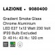 Gradient Smoke Glass Chrome Aluminium LED E27 1x12 Watt 230 Volt IP20 Bulb Excluded D: 40 H1: 43 H2: 120 cm Adjustable height 