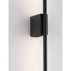 Sandy Black Aluminium LED 15 Watt 230 Volt 372Lm 3000K IP44 L: 1.5 W: 8.3 H: 90 cm 