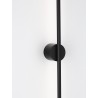 Sandy Black Aluminium LED 15 Watt 230 Volt 372Lm 3000K IP44 L: 1.5 W: 7.3 H: 90 cm