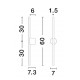 Sandy Black Aluminium LED 10 Watt 230 Volt 342Lm 3000K IP20 L: 1.5 W: 7.3 H: 60 cm 
