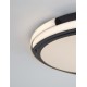 Sandy Black Aluminium & Acrylic LED 22 Watt 230 Volt 1540Lm 3000K IP20 D: 40 H: 5 cm 