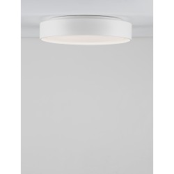 Sandy White Aluminium & Acrylic LED 30 Watt 230V 1800Lm 3000K IP20 D: 48 H: 8 cm 