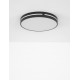 Sandy Black Aluminium & Acrylic LED 30 Watt 230 Volt 1825Lm 3000K IP20 D: 45 H: 6 cm 