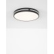 Sandy Black Aluminium & Acrylic LED 30 Watt 230 Volt 1825Lm 3000K IP20 D: 45 H: 6 cm 