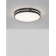 Sandy Black Aluminium & Acrylic LED 30 Watt 230 Volt 1825Lm 3000K IP20 D: 45 H: 6 cm 