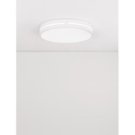 Sandy White Aluminium & Acrylic LED 30 Watt 230 Volt 1825Lm 3000K IP20 D: 45 H: 6 cm 
