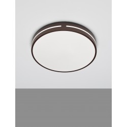 Coffee Brown Aluminium & Acrylic LED 30 Watt 230 Volt 1825Lm 3000K IP20 D: 45 H: 6 cm 