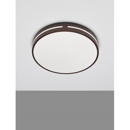 Coffee Brown Aluminium & Acrylic LED 30 Watt 230 Volt 1825Lm 3000K IP20 D: 45 H: 6 cm 