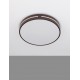 Coffee Brown Aluminium & Acrylic LED 30 Watt 230 Volt 1825Lm 3000K IP20 D: 45 H: 6 cm 