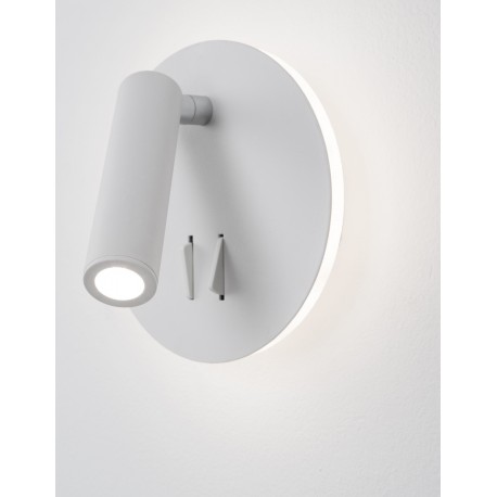 Sandy White Aluminium & Acrylic Switch On/Off LED Cree 9 Watt 230 Volt 780Lm 3000K IP20 D: 14 W: 5.7 H: 14 cm Rotating & Adjust