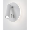 Sandy White Aluminium & Acrylic Switch On/Off LED Cree 9 Watt 230 Volt 780Lm 3000K IP20 D: 14 W: 5.7 H: 14 cm Rotating & Adjust