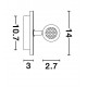 Sandy White Aluminium & Acrylic Switch On/Off LED Cree 9 Watt 230 Volt 780Lm 3000K IP20 D: 14 W: 5.7 H: 14 cm Rotating & Adjust