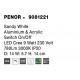 Sandy White Aluminium & Acrylic Switch On/Off LED Cree 9 Watt 230 Volt 780Lm 3000K IP20 D: 14 W: 5.7 H: 14 cm Rotating & Adjust