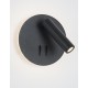 Sandy Black Steel & Aluminium Acrylic Switch On/Off LED Cree 9 Watt 230 Volt 780Lm 3000K IP20 D: 14 W: 5.7 H: 14 cm Rotating & 