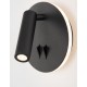 Sandy Black Steel & Aluminium Acrylic Switch On/Off LED Cree 9 Watt 230 Volt 780Lm 3000K IP20 D: 14 W: 5.7 H: 14 cm Rotating & 