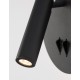 Sandy Black Steel & Aluminium Acrylic Switch On/Off LED Cree 9 Watt 230 Volt 780Lm 3000K IP20 D: 14 W: 5.7 H: 14 cm Rotating & 