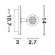 Sandy Black Steel & Aluminium Acrylic Switch On/Off LED Cree 9 Watt 230 Volt 780Lm 3000K IP20 D: 14 W: 5.7 H: 14 cm Rotating & 