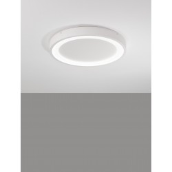 Sandy White Aluminium & Acrylic LED 30 Watt 230 Volt 1590Lm 3000K IP20 D: 45 H: 5 cm 