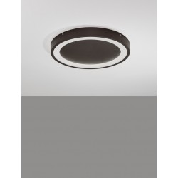 Coffee Brown Aluminium & Acrylic LED 30 Watt 230 Volt 1590Lm 3000K IP20 D: 45 H: 5 cm 