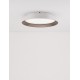 Triac Dimmable Sandy White Outside Coffee Inside Aluminium & Acrylic LED 30 Watt 230 Volt 1665Lm 3000K IP20 D: 45 H: 9.5 cm 