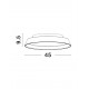 Triac Dimmable Sandy White Outside Coffee Inside Aluminium & Acrylic LED 30 Watt 230 Volt 1665Lm 3000K IP20 D: 45 H: 9.5 cm 