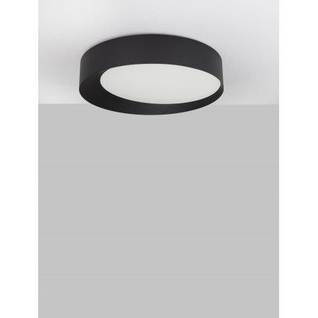 Triac Dimmable Sandy Black Aluminium & Acrylic LED 60 Watt 230 Volt 3600Lm 3000K IP20 D: 60 H: 12 cm 