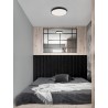 Triac Dimmable Sandy Black Aluminium & Acrylic LED 60 Watt 220-240 Volt 4800Lm 3000K IP20 D: 60 H: 5 cm