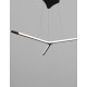 Sandy Black Aluminium & Acrylic LED 44 Watt 230 Volt 1346Lm 3000K IP20 D: 102 H: 182 cm Adjustable Height 