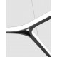 Sandy Black Aluminium & Acrylic LED 44 Watt 230 Volt 1346Lm 3000K IP20 D: 102 H: 182 cm Adjustable Height 