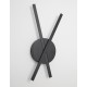Sandy Black Aluminium & Acrylic LED 20 Watt 230 Volt 890Lm 3000K IP20 L: 24.5 W: 5 H: 53 cm 