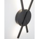 Sandy Black Aluminium & Acrylic LED 20 Watt 230 Volt 890Lm 3000K IP20 L: 24.5 W: 5 H: 53 cm 
