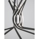 Triac Dimmable Sandy Black Aluminium & Acrylic LED 60 Watt 230 Volt 1847Lm 3000K IP20 D: 80 H: 150 cm Adjustable Height 